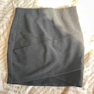 Amisu Black Pencil Mini Skirt